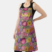 Fleur sauvage Sage Green Floral Tablier personnali (Insitu)