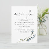 Fleur sauvage simple | Faire-part Mariage reporté (Debout devant)