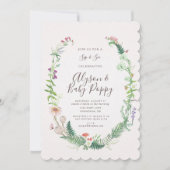 Fleur sauvage Sip & Voir Invitation (Devant)