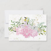 Fleur sauvage Spring Fête des mariées Merci Cartes (Dos)