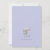 Fleur sauvage Spring Floral Wedding Invitations (Dos)