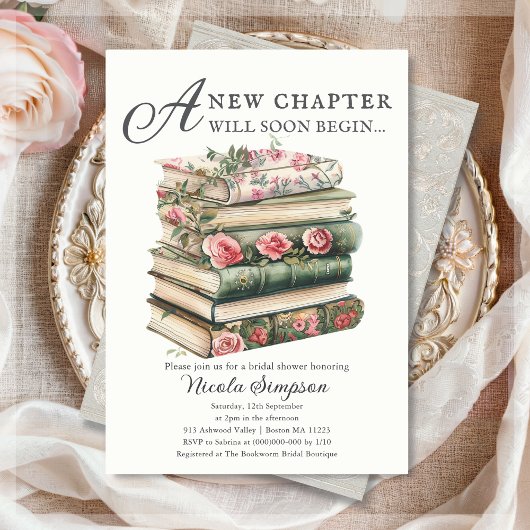 Fleur sauvage | Thème du livre Invitation de douch