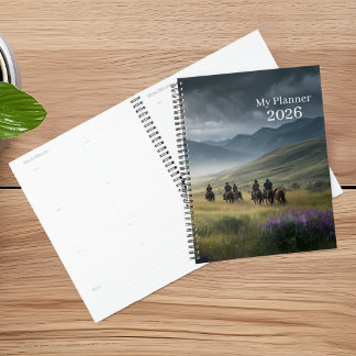 Fleur sauvage Trail Cowboy Planificateur
