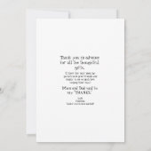 Fleur sauvage Ultrasound Photo Merci drôle (Dos)