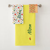 Fleur sauvage vert blanc rouge (En situation)