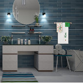 Fleur sauvage vert blanc rouge