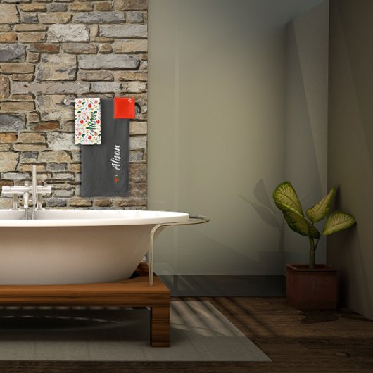 Fleur sauvage vert blanc rouge