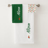 Fleur sauvage vert blanc rouge (En situation)