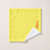 Fleur sauvage vert blanc rouge (Gant de toilette)