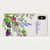 Fleur sauvage violet Bouquet iPhone / coque ipad (Dos (Horizontal))