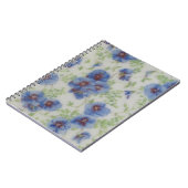 Fleur sauvage Violet Carnet Spiral (Côté gauche)