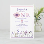 Fleur sauvage Violette Elle Tourne Une Invitation (Debout devant)