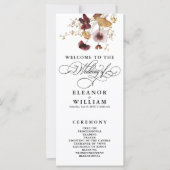 Fleur sauvage Watercolor Calligraphy Programme de (Devant)