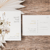 Fleur sauvage Whimsical Enregistrer La Date Carte