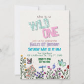 Fleur sauvage Wild Un anniversaire Invitation (Devant)
