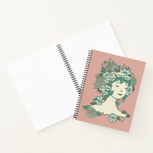 Fleur sauvage - Zinny - Journal à puce - Rose (Intérieur)