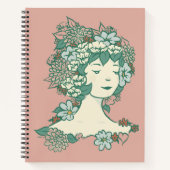 Fleur sauvage - Zinny - Journal à puce - Rose (Devant)