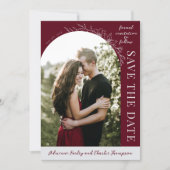Fleur Simple 1 Bois de rose Save The Date (Devant)