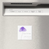 Fleur simple Enregistrer la date Magnet (In Situ (Lave-vaisselle))