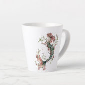 Fleur Sirène Latte Mug - Romance Whimsical (Angle droit)