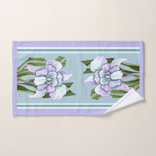 Fleur Smeraldo (Serviette à main)