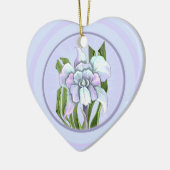 Fleur Smeraldo Ornement céramique (Gauche)