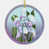 Fleur Smeraldo Ornement céramique (Devant)