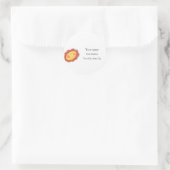 Fleur souriante - Étiquette de adresse (Sac)