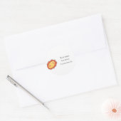 Fleur souriante - Étiquette de adresse (Enveloppe)