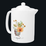 Fleur Sunrise Blush Aquarelle Florale Nom personna<br><div class="desc">Fleur Sunrise Blush Aquarelle design floral avec un nom élégant et tendance personnalisé.</div>