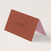 Fleur sur Carte de visite plié d'enveloppe (Dos)