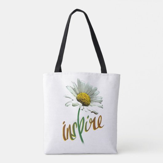 Fleur sur le sac fourre-tout (Dos)
