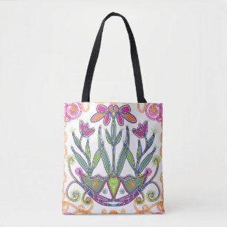 Fleur, sur le Sac fourre-tout de l'épaule