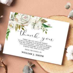 Fleur Sympathie MERCI Roses Blanches PHOTO