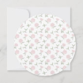 Fleur Teapot Tea Party Bridal Douche Invitations (Dos)