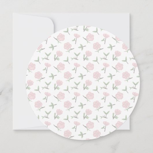 Fleur Teapot Tea Party Bridal Douche Invitations (Dos)