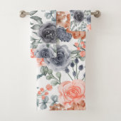 Fleur tendance orange gris  (En situation)