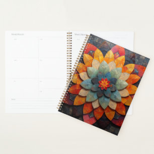 Fleur texturée Mandala Art