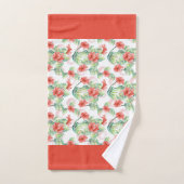 Fleur Tropical Orange (Serviette à main)