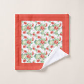 Fleur Tropical Orange (Gant de toilette)