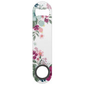 Fleur tropicale à ouverture de bouteille en blanc (Dos)