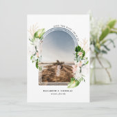 Fleur Tropicale | Boho Save the Date (Debout devant)