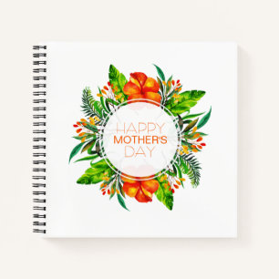 Fleur tropicale Bonne fête des mères CARNET