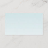 Fleur tropicale carte de visite sur Blue Ombre (Dos)