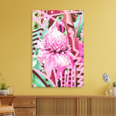 Fleur tropicale de la vie toile étirée (Insitu(Salon))