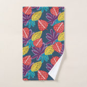Fleur tropicale moderne multicolore exotique (Serviette à main)