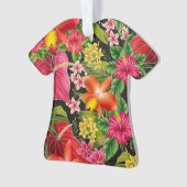 Fleur tropicale Rétro Aloha Chemise Imprimer (devant)