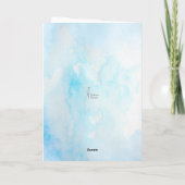 Fleur Tulip Sympathie carte de perte funéraire Mem (Dos)