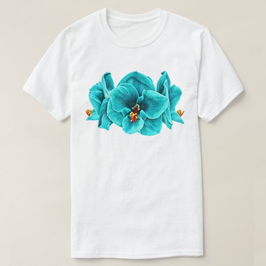 Fleur Turquoise - T-shirt (Design devant)