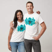 Fleur Turquoise - T-shirt (Unisexe)